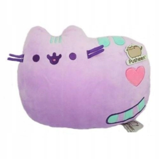 Pusheen - Pushen vankúš / maskota (kladenie) fialové