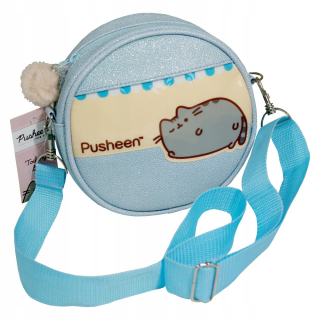 Pusheen - Pushen rameno kabelka 20cm s modrým stratom