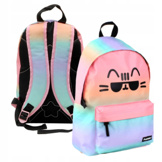 Školský batoh, taška - PUSHEEN s okuliarmi BACKPACK 40 cm svetlo
