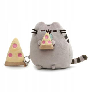 Pusheen - Pusheen s 16cm pizza s kľúčeňou nezvyčajnou súpravou