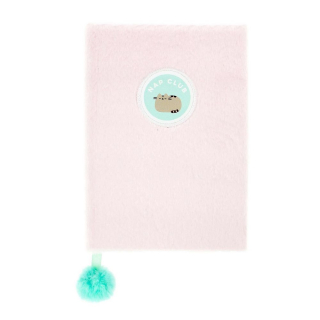Pusheen - Pushen Cat Plush Pink Notebook so stávkou Stuha