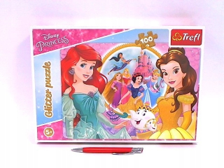 Puzzle 100 Glitter Wymn.bella a Arielki 14819