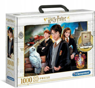 HARRY POTTER - Puzzle 1000 Harry Potter v kufri Clementoni