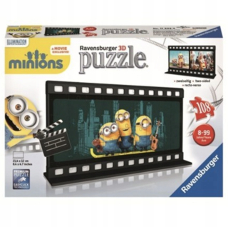 Mimoni  - 3D 3D puzzle 108 XXL pre deti. Minionki Ravensburger