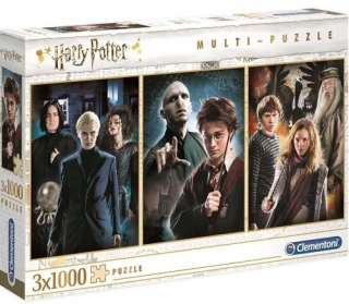 HARRY POTTER - Puzzle 3x 1000Clementoni Harry Potter 8842