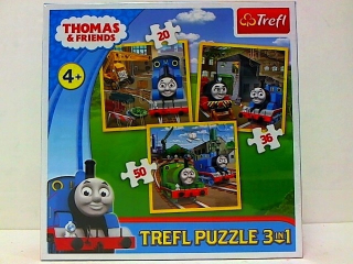 Vláčik Tomáš  - Puzzle 3in1 Tomek sa pohybuje do akcií 34821