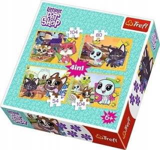 Littlest Pet Shop - Puzzle 4 v 1 Littnest Pet Shop Nice spomienky