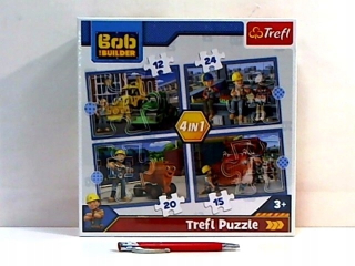 Staviteľ Bob - 4in1 puzzle rušný deň / bob staviteľ 34350