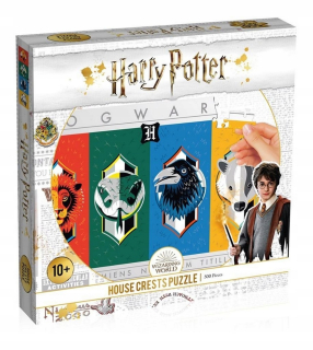 HARRY POTTER - Puzzle 500 Harry Potter House Crest Bylbs