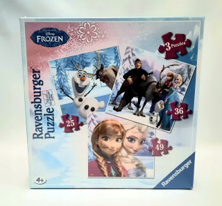 Elsa Frozen - Disney Frozen 3in1 Puzzle