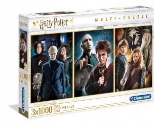 HARRY POTTER - Harry Potter 3x 1000 Puzzle. Clementoni 61884