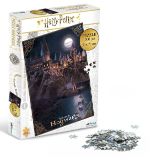 HARRY POTTER - Harry Potter Rokfort Puzzle v noci 1000 El Hogwt