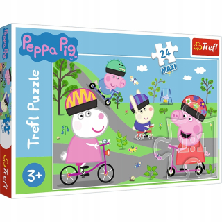 Pepa Pig - Puzzle Maxi 24 Aktívny deň Pig Peppy 14330