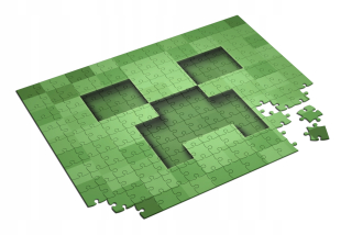 MINECRAFT - Puzzle s motívom štýl Minecraft 252 A3 Názov