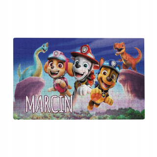 PAW Patrol - Puzzle pre deti Vaše meno PSI PATROL hra 500ks