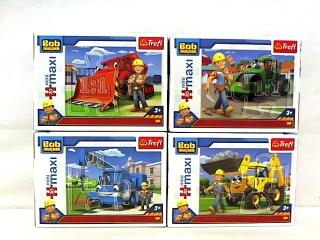Staviteľ Bob - Puzzle Minimaxi 20 BOB A Stroj / Bob Construction.56002