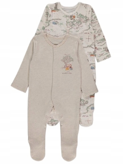 Medvedík Pú - Pyžace 2pak 6-9 mesiacov 74 winnie the pooh