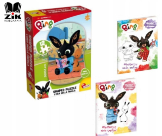 BING A PRIATELIA - Bing Puzzle Balíček + dva maľby vody