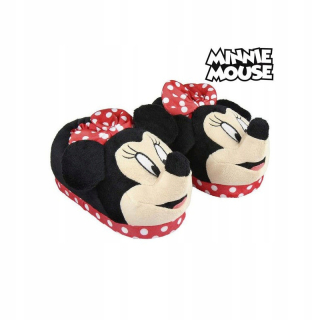 Minnie Mouse - Detské papuče 3D Minnie Mouse Red 37-38