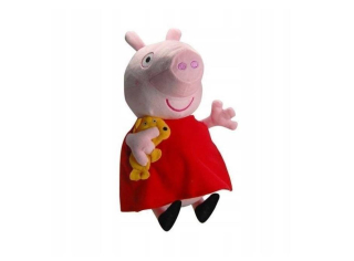 Pepa Pig - Peppa ošípané plyš 35,5 cm, peppa s priateľom