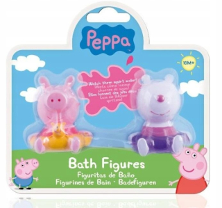 Pepa Pig - Peppa prasa - sada 2 figúrky pre vaňový mix
