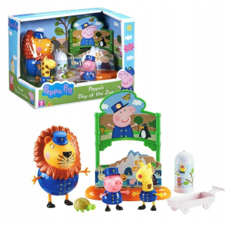 Pepa Pig - Peppa sada dňa figúrky na ZOO 3 Figurines + ACKS
