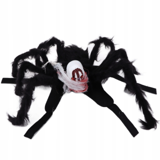 Nastaviteľný halloweensky kostým v tvare pavúka pre psov a mačky