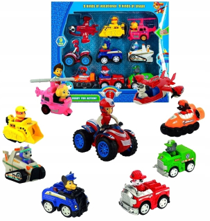 PAW Patrol - Patrol psie vozidlá vozidlá Obrázky 9 ks s PL 24H