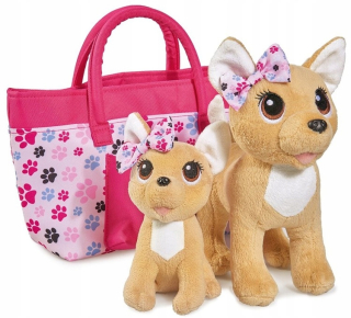 CHI CHI LOVE - Plush Doggy Style Duo v Chi Chi Love Handbag