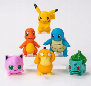 Pokémon figúrky 6 kusov, skvelá darčeková dekorácia