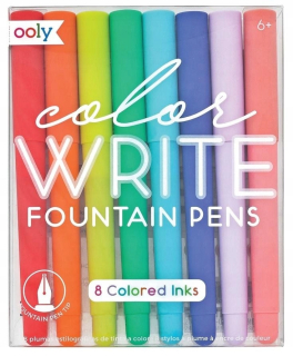 Fountain Pen Farba Napíšte 8 farebný farebný balón