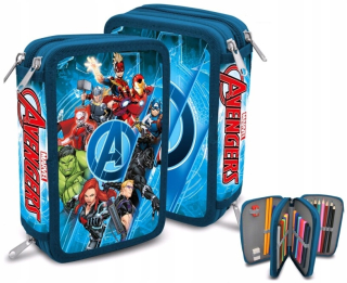 Peračník - 3 komorné puzdro ceruzky s výstrojom Avengers