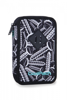 Puzdro na ceruzky CoolPack dvojkomorový s vybavením JUMPER 2 v skrutky, SCREWS (B66033)