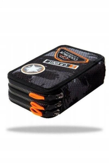 Peračník - Case Cue Coolpack Jumper 3 Placky B Čierna