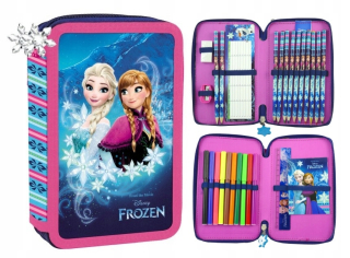 Elsa Frozen - Dvojkomorový ceruzkový puzdro s ľadovníkmi