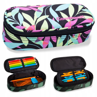 Školské puzdro na ceruzky CoolPack Campus Pastel Leaves 31181CP č. B62050