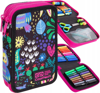 Peračník - Puzdro na ceruzky so zariadením COOLPACK JUMPER2 COLOR BOMB