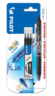 Ball. FRIXION CLICKER BLACK 0.7 + Kazety