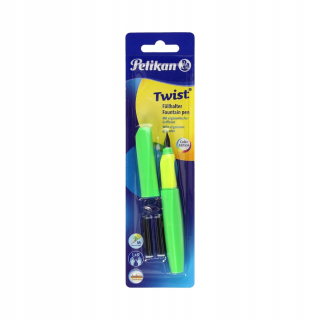 Večné pero + 2 ZABOJE ZIELONE 457 PELICAN TWIST