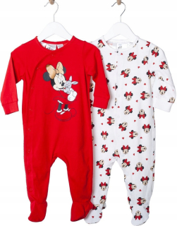 Minnie Mouse - Pyžamá 2-pak myš minnie dievča 68 h & m