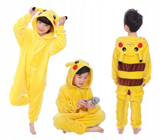 Pokémoni - Pyžamá pre deti Kigurumi kostým Pikachu Pokemon