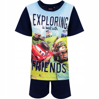 SPIDERMAN - PAJAMAS KRÁTKOVÉ RUKOVANIE CAR - AUTICKÉ VEĽKOSTI 128