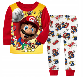 Super Mario - Pyžamá super mario pyžamá nohavice tričko mario