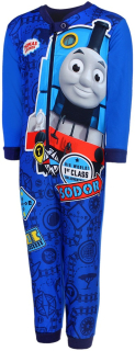 Vláčik Tomáš  - Pyžamas jumpsuit tomek a priatelia 110 modrá