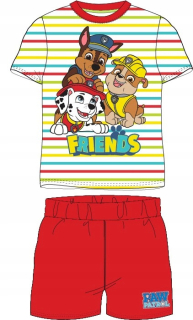 PAW Patrol - Pyžamá krátke psie pruhy - 110