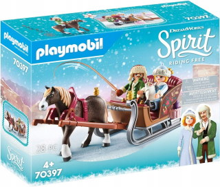 Spirit koník Mustang - PlayMobil 70397 Zimné jazdecké sane