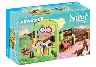 Spirit koník Mustang - PlayMobil 9480 Box Stabilný Abigail a Bumerang