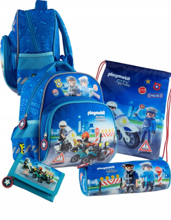 Detský batoh - PlayMobil Mega Zest Polícia 5EL batoh