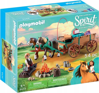 Spirit koník Mustang - PlayMobil Riding Spirit 9477 Otec Jim s kočísk
