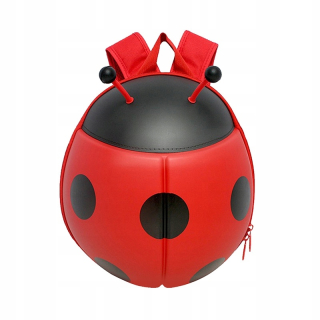 Detský batoh - DETSKÝ BACKPACK, ORANGE LADYBUG BACKPACK